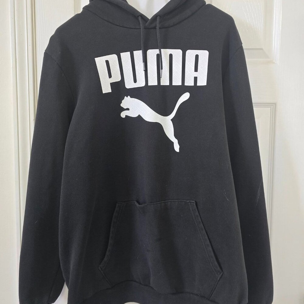 PUMA Men's Essential Big Hoodie /Sweatshirt 2XLT (Black)